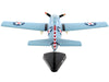 Grumman F4F Wildcat Aircraft "United States Navy" 1/87 (HO) Diecast Model Airplane by Postage Stamp