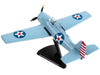 Grumman F4F Wildcat Aircraft "United States Navy" 1/87 (HO) Diecast Model Airplane by Postage Stamp