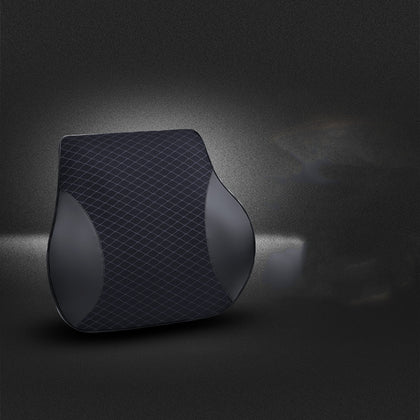 Color: Black, style: Waist - Car Headrest Waist By Breathable Mesh High Resilience