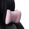 Color: Pink, style: Headrest - Ergonomic Design Car Headrest Lumbar Space Memory Foam Neck Protector