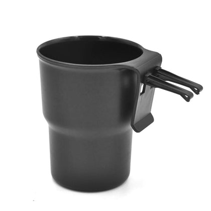 Color: Black, style: With clip - Car Multi-function Storage, Portable Water Cup Holder, Trash Can Beverage Holder